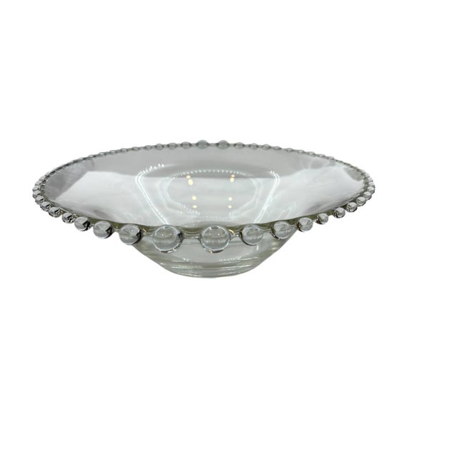 Mid-Century Modern Mid 20th Century Imperial Glass Candlewick Belled Bowl For Sale - Image 3 of 8