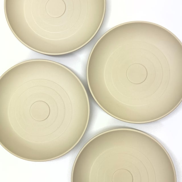 Mid 20th Century Postmodern Matte Saucers by Hornsea Concept - Set of 4 For Sale - Image 5 of 7