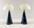 Glass Vintage Prisma Table Lamps with Marble Shades, Italy, 2000s, Set of 2 For Sale - Image 7 of 18