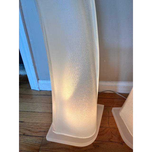 Roger Rougier Pair of Rougier Lamps Mid-Century Sculptural Dolphin Shape Made in Canada Signed For Sale - Image 4 of 8