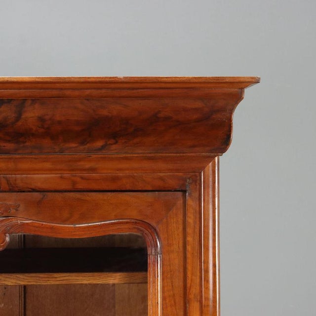 Louis Philippe Walnut Wardrobe with Glass Door For Sale - Image 5 of 11
