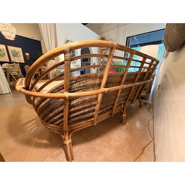Arteriors Home Arteriors Home Rattan Sofa For Sale - Image 4 of 6