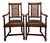 English Oak Chairs With Caning and Barley Twist Detail - A Pair For Sale