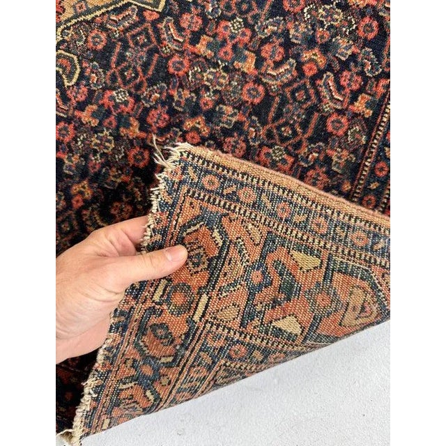 Antique Persian Senneh Rug - 3.7 X 4.5 For Sale - Image 4 of 8