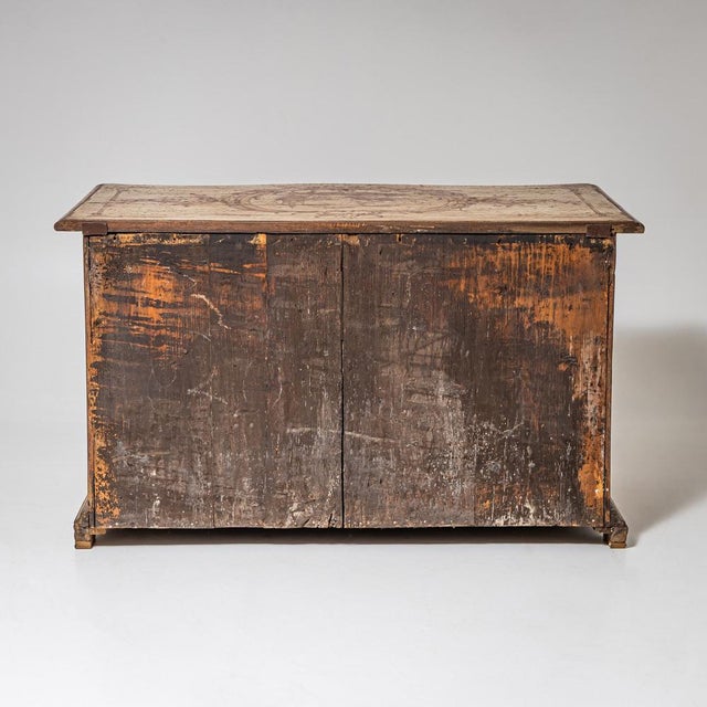 Baroque Hand-Painted Commode, 18th Century For Sale - Image 5 of 12