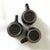 Late 20th Century Heath Ceramics Black Onyx Stack Mugs Rim Line #205- Set of 3 For Sale In San Francisco - Image 6 of 12