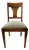 Vintage Hollywood Regency Mahogany T Back Chair For Sale