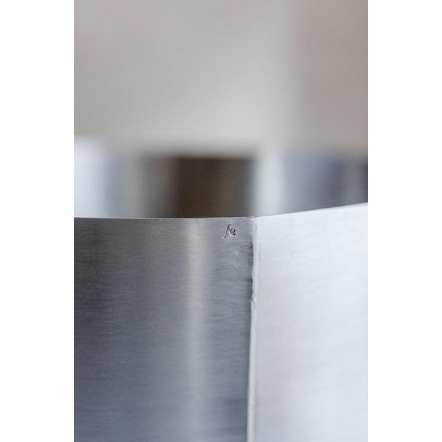 Large Loto Planter in Stainless Steel by Form & Eisen For Sale - Image 4 of 18