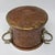 Antique Embossed Copper Cachepot Jardinière With Brass Serpent Handles For Sale - Image 10 of 14
