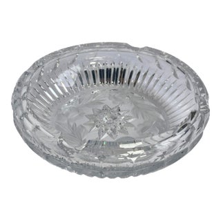 1950's Chunky Cut Crystal Bowl For Sale