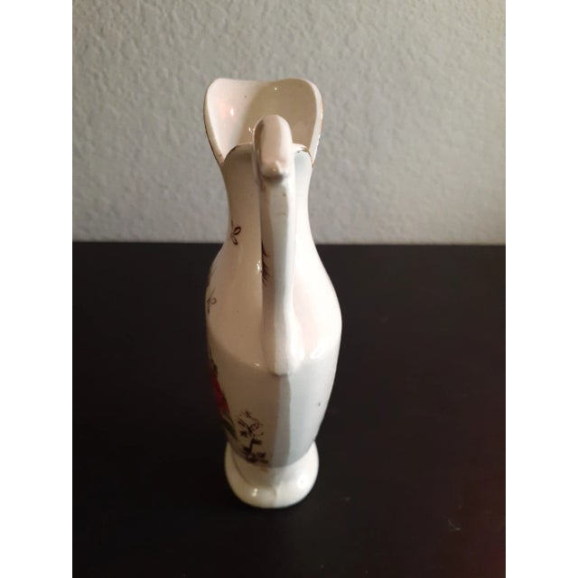 Contemporary 1960s Handpainted Floral Bud Vase For Sale - Image 3 of 5