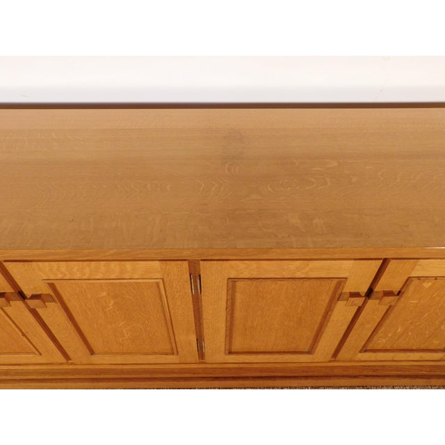 Vintage C. 2000 Benchmade Swartzendruber Goshen in Quartersawn Prairie Mission Sideboard For Sale - Image 13 of 17