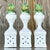 Mid-Century Modern Vintage Boho Glazed Ceramic Rosebud Towers - Set of 3 For Sale - Image 3 of 5