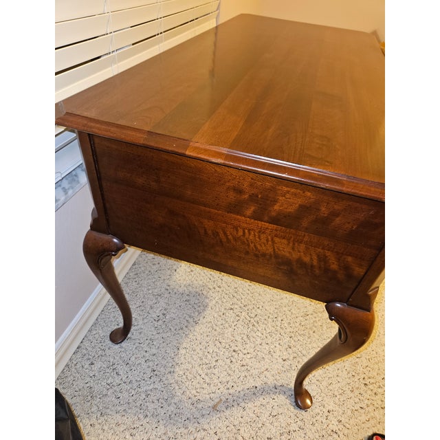 Kincaid Cherry Wood Desk For Sale - Image 4 of 8