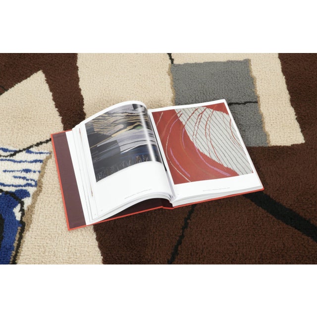 Brown Vintage Mid-Century Modern Abstract Wool Rug by Rug & Kilim, 1950-1959 For Sale - Image 8 of 9