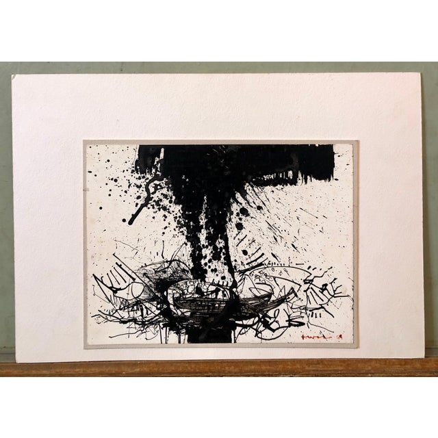 John Levee, Abstract Expressionist Drawing, 1969 For Sale - Image 11 of 11