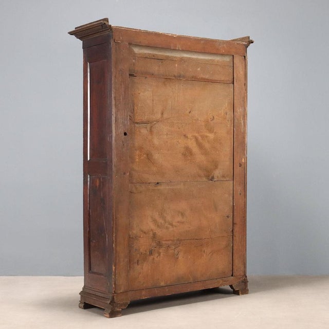 Antique Italian Wardrobe in Walnut For Sale - Image 10 of 11
