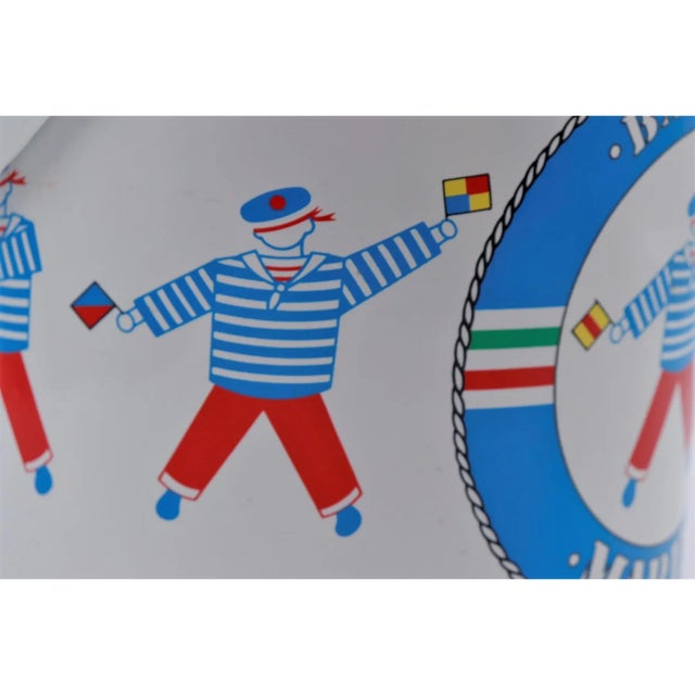 Nautical “Bay Club Marina” Ice Bucket For Sale - Image 3 of 5