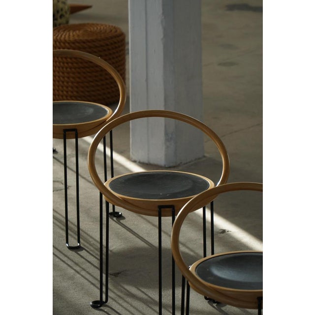 Sculptural Oblado Dining Chairs by Børge Lindau, 1970s, Set of 4 For Sale - Image 17 of 18