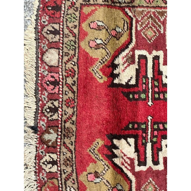 Small Vintage Turkish Bobyrugs Yastik Rug, 1970s For Sale - Image 4 of 16