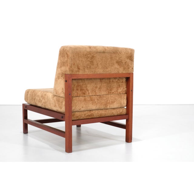 Armchair in Wood and Fabric, Italy, 1960s For Sale - Image 6 of 14