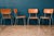 These chairs draw their inspiration from classic school chairs: a slim, chromed tubular frame and a plywood seat. This...