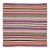 Vintage Peruvian Square Kilim, Vibrant Polychromatic Stripes - Rug & Kilim For Sale