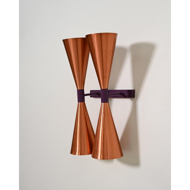 Model S-2021 Copper Wall Lamps by Hans-Agne Jakobsson, 1960s, Set of 2 For Sale - Image 10 of 14