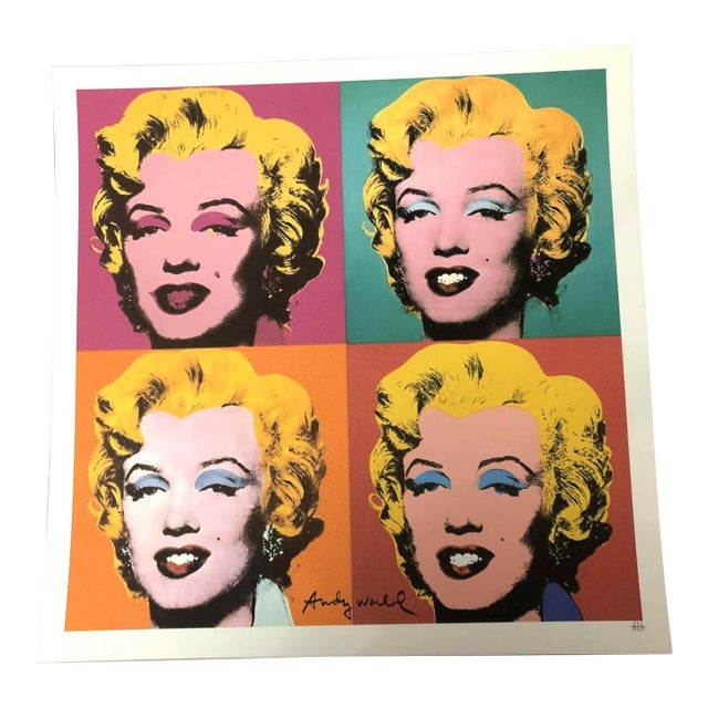 1990s After Andy Warhol "Marilyn Monroe" Lithograph For Sale