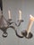 Antique Punched Tin Six-Arm Candle Chandelier, New Mexico, Spanish Colonial Style For Sale - Image 9 of 16