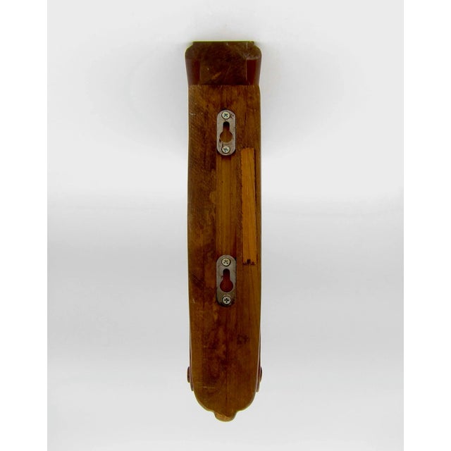 Wood Vintage Corbel Bracket of Cherry Wood With Neoclassical Acanthus Carving For Sale - Image 7 of 13
