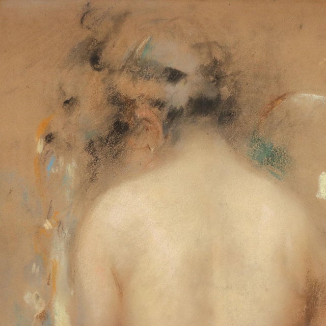 Vincenzo Caprile, Nude, Pastels on Cardboard, Framed For Sale - Image 3 of 10