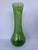 Bohemia Vintage Bohemian Green Glass Hand-Enameled Floral Vase, 12” For Sale - Image 4 of 12