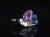 Gemstone GIA Natural 6.24CTS VS F Diamond Blue And Pink Sapphire Platinum Bypass Ring Band, size 6.75 For Sale - Image 7 of 13