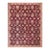 Artistic Warm Neutral Burgandy Color Antique Decorative Indian Agra Rug For Sale