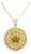 1/2OZ Fine Gold Canadian Maple Leaf Diamond Coin Necklace 16" For Sale