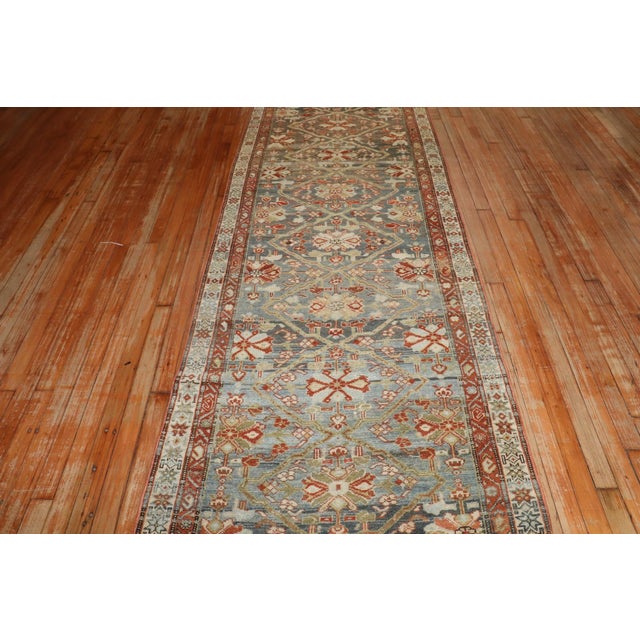 Persian Early 20th Century Persian Malayer Long Runner - 3'1" x 23'11" For Sale - Image 3 of 7