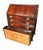 Antique George III Figured Mahogany Slant Lid Writing Desk With Rare Brass Pulls For Sale - Image 12 of 12