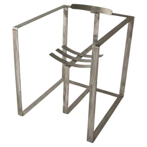 Diaframma Geometrical Armchair in Stainless Steel by Metalmorphosis Studio For Sale - Image 10 of 10