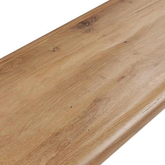 2020s Ardent Ribbed Reclaimed Wood Console Table For Sale - Image 5 of 7