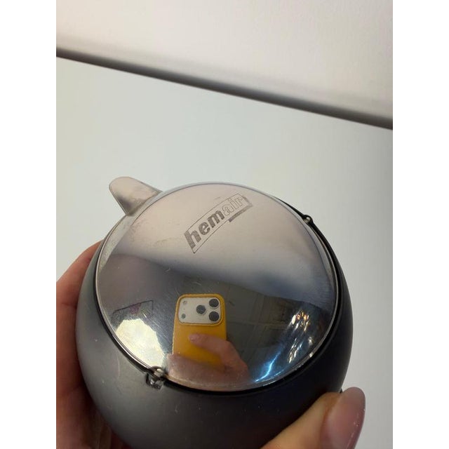 Black Chrome Ball Ashtray by Quist For Sale - Image 9 of 11
