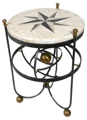 Mid-Century Armillary Side Table