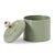 Kenneth Ludwig Chicago Ribbed Metal Canister with Lid 8"H For Sale - Image 4 of 5