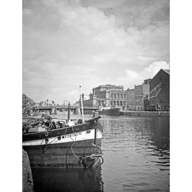 1930s Karl Heinrich Lämmel, River Pregel with Green Bridge and Stock Exchange, Germany, 1934, Photograph For Sale - Image 5 of 5