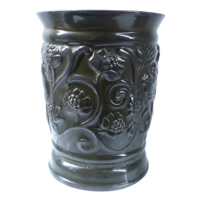 Art Deco Vase 159 in Disco Metal by Just Andersen, Denmark, 1930s For Sale