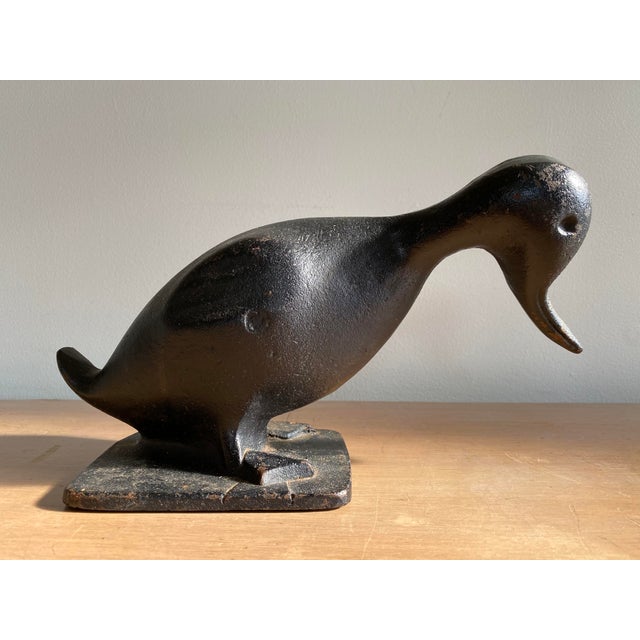 MidCentury Virginia Metalcrafters Cast Iron Duck Statue Chairish