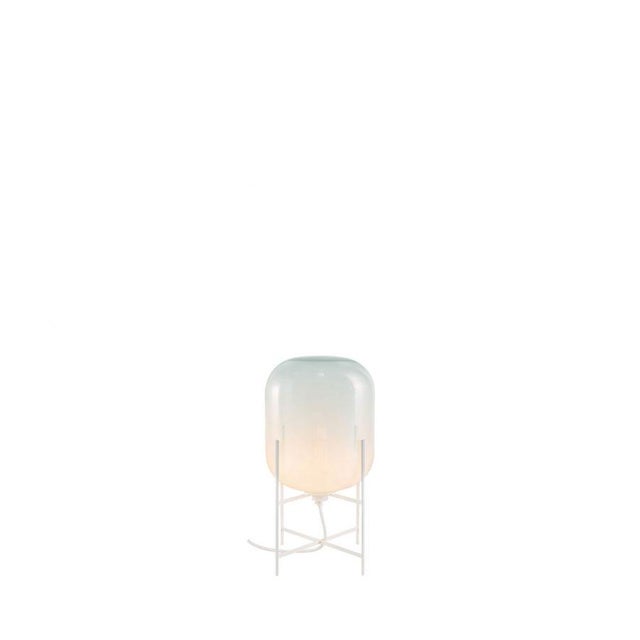 Contemporary Oda Small in Moonlight White and White Table Lamp by Sebastian Herkner for Pulpo For Sale - Image 3 of 3