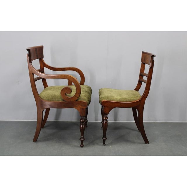 French Art Deco Walnut Dining Armchairs, France, 1930s, Set of 12 For Sale - Image 11 of 18