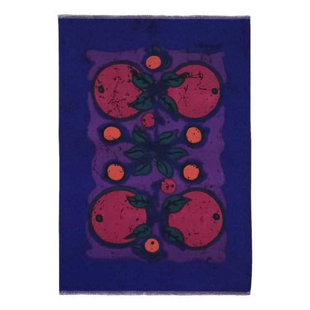 Mid-Century German Pop Art Screen-Printed Wall Hanging by Traute Sänger, 1970s For Sale