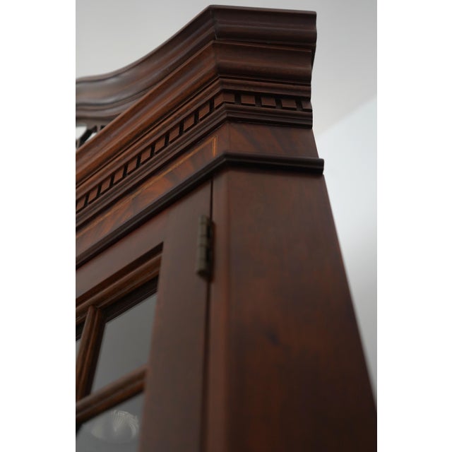 Stickley Mahogany 4 Door Corner Cabinet For Sale - Image 9 of 18